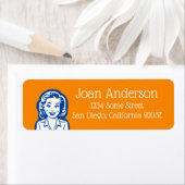 Étiquette Femme rétro (En situation)