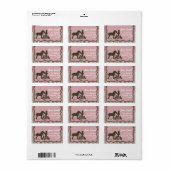 Étiquette Femme rose (Feuille entière)
