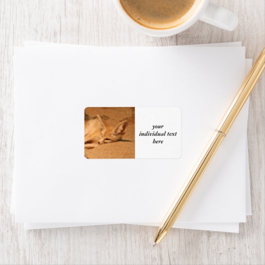 Étiquette Fennec Fox (En situation)