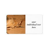 Étiquette Fennec Fox (Devant)