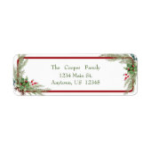 Étiquette Fer et baies sèches (Devant)