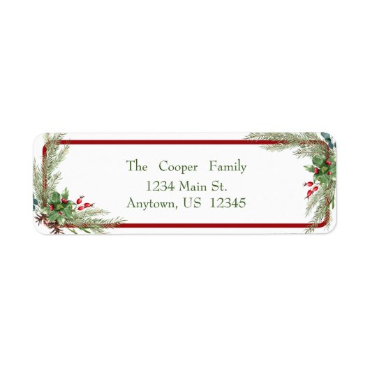 Étiquette Fer et baies sèches (Devant)