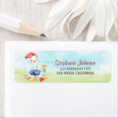 Étiquette Ferme à costumes d'eau (En situation)