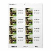 Étiquette Ferme vintage (Feuille entière)