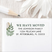 Étiquette Fern Green Nous Avons Déménagé Adresse De Retour (En situation)