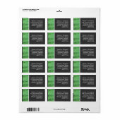 Étiquette Ferns (Feuille entière)