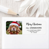 Étiquette Festig Photo Custom Holiday Adresse de retour (En situation)