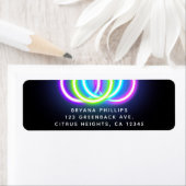 Étiquette Fête à néon Black Glow Party (En situation)