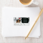 Étiquette Fête berger allemande (En situation)