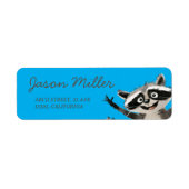 Étiquette Fête d'anniversaire à thème Racon pour bébé 1 (Devant)