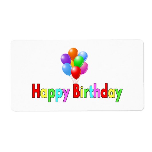 Étiquette Fête d'anniversaire de célébration (Devant)