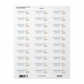 Étiquette Fête d'anniversaire Llama Kids (Feuille entière)