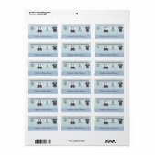 Étiquette Fête de douche pour bébé Gentleman moderne (Feuille entière)