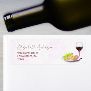 Étiquette Fête de fiançailles autour du vin et du charcuteri