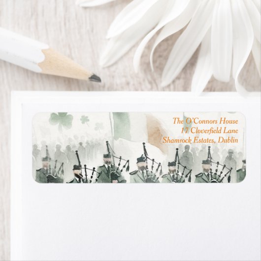 Étiquette Fête de la Saint-Patrick (En situation)