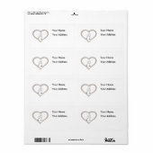 Étiquette Fête de l'amour (Feuille entière)