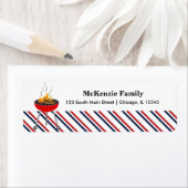 Étiquette Fête de l'Indépendance BQ (En situation)