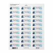 Étiquette Fête de mariage de la Marine (Feuille entière)