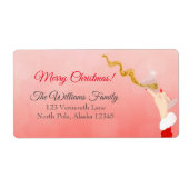 Étiquette Fête de Parties scintillant de Noël Martini Glass (Devant)