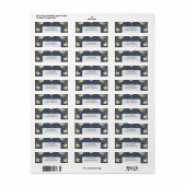 Étiquette Fête des mariées de la lune céleste de la Marine (Feuille entière)