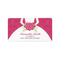 Fête des mariées de modèle Fuchsia Damask
