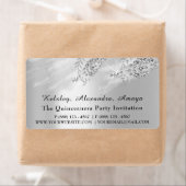 Étiquette Fête des mariées Grey Princes Douce 16e Quinceaner (En situation)