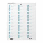 Étiquette Fête du flocon de neige bleu rustique (Feuille entière)