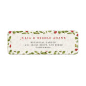 ÉTIQUETTE FÊTE PRÉNATALE BÉBÉ FRAISE SAUVAGE (Devant)