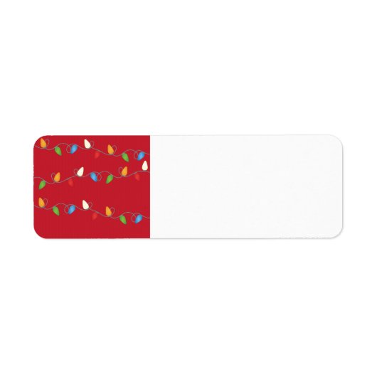 Étiquette Fêtes de Noël multicolores (Devant)