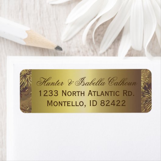 Étiquette Feu d'Mariage d'or (En situation)