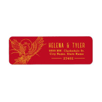 Feu Phoenix | Style rouge et or pré-adressés