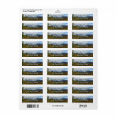 Étiquette Feuillage d'automne des montagnes Blue Ridge (Feuille entière)