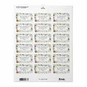 Étiquette Feuillage minimal moderne feuillage vert d'hiver f (Feuille entière)