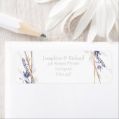 Étiquette Feuillage rustique, été Adresse de retour (En situation)