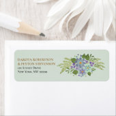 Étiquette Feuille aquarelle 04g Mariage (En situation)