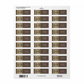 Étiquette feuille botanique moderne vintage (Feuille entière)