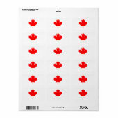 Étiquette Feuille d'autocollants Maple Leaf Autocollant viny (Feuille entière)