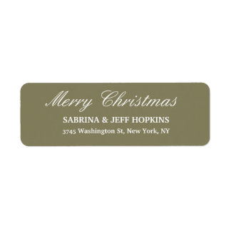 Étiquette Feuille de famille du message de Noël Joyeux de co