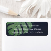 Étiquette Feuille de Monstera (En situation)