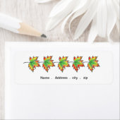 Étiquette Feuille d'érable (En situation)