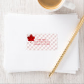 Étiquette Feuille d'érable du Canada par Shirley Taylor (En situation)