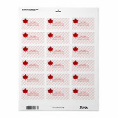Étiquette Feuille d'érable du Canada par Shirley Taylor (Feuille entière)