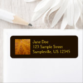 Étiquette Feuille d'érable jaune Automne Abstraite Nature (En situation)