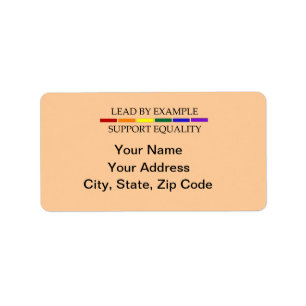 Étiquette Feuille d'étiquette de adresse d'égalité de