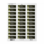 Étiquette Feuille Et Or - Art Fractal (Feuille entière)