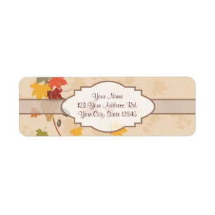 Étiquette Feuille, raisins et rubans - personnalisables