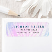 Étiquette Feuille tropicale peinte (En situation)