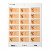 Étiquette Feuilles automnales (Feuille entière)