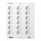 Étiquette Feuilles BOTANIQUES DE BEAUTÉ DU PRINTEMPS (Feuille entière)