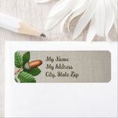 Étiquette Feuilles de chêne Acorn (En situation)